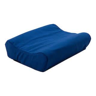 An image of the Royal rest comfort plus satin case on the royal rest pillow which is blue