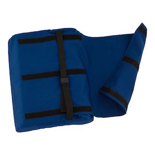 An image of the Royal rest Comfort plus satin case. It is darker blue and has the lid open to it on the right