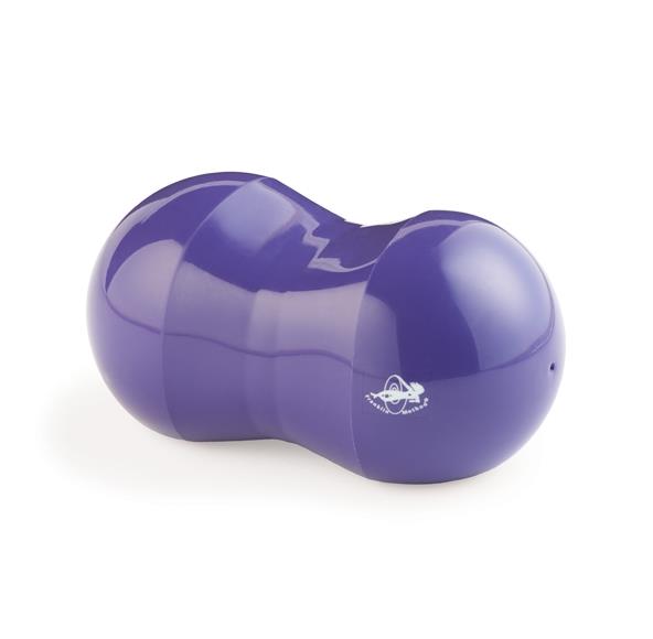 An image of a Franklin purple fascia roller. You can see the Franklin Method logo in white which shows someone dancing with white swirls to give the impression of movement.