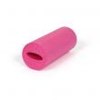 Image of the magenta Myofascia Roller by sissel on a white background-you can see one end showing the cut out where you can hold the roller when you are on it